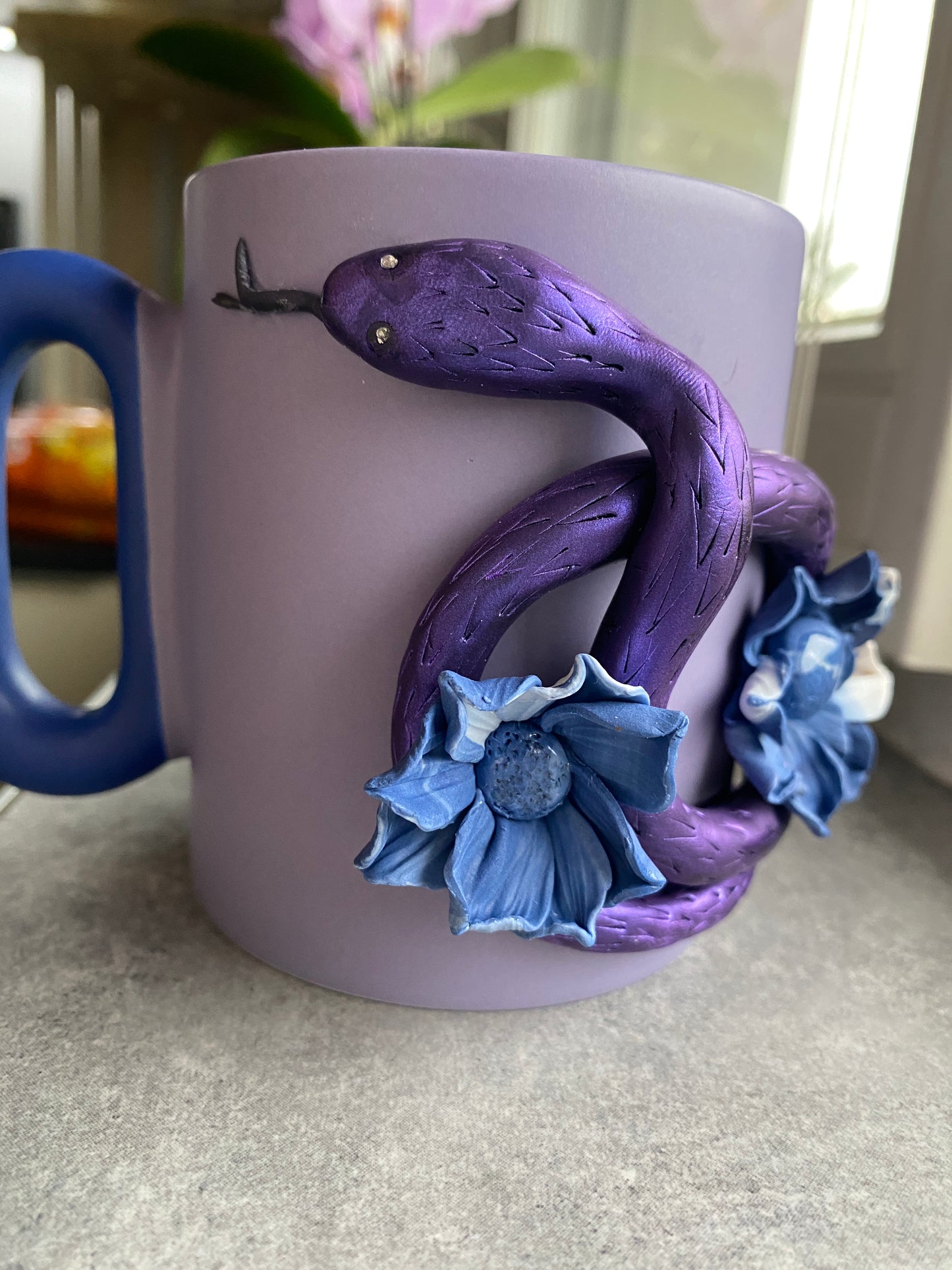 Mug Fimo  Le Serpent