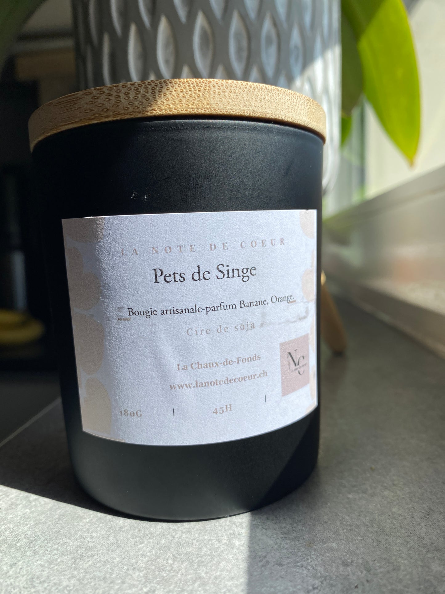Pets de Singe, bougie parfumée melon, cire de soja 180g