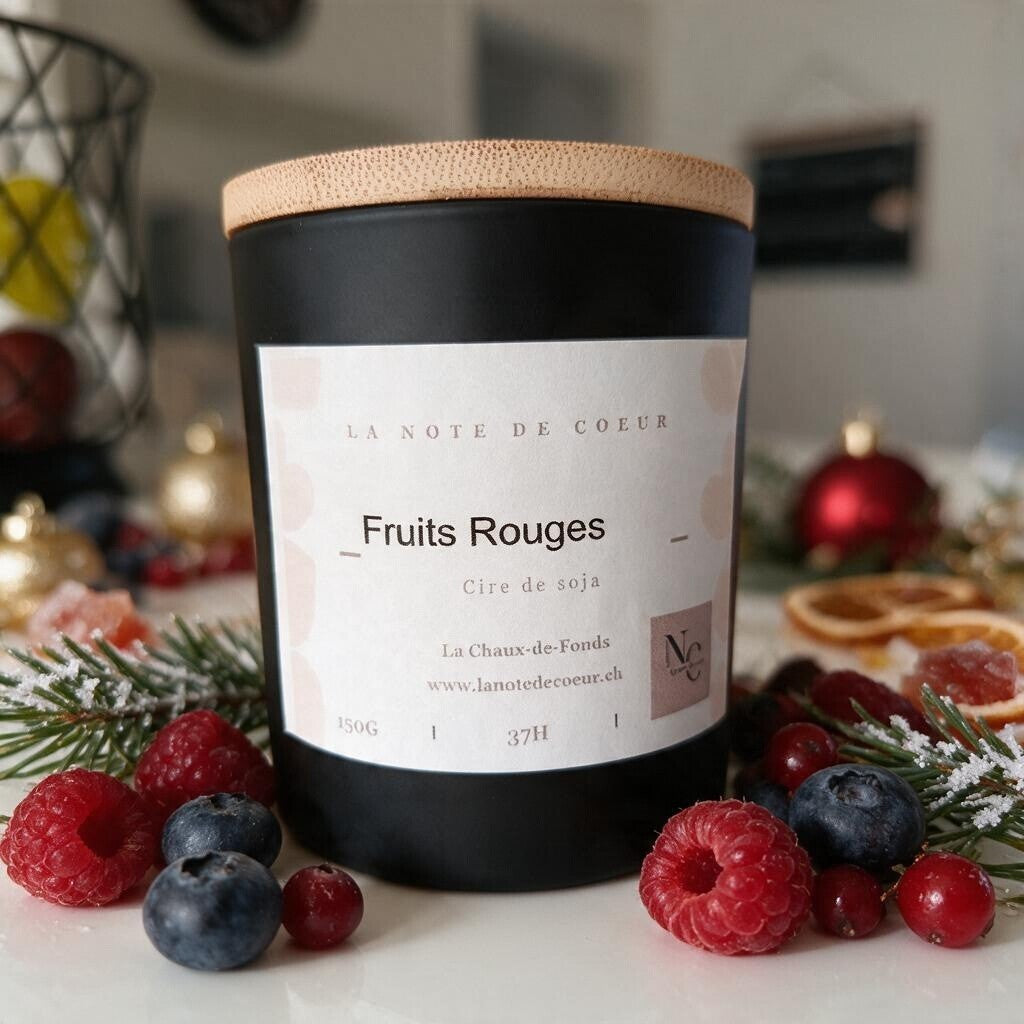 Bougie fruits rouges