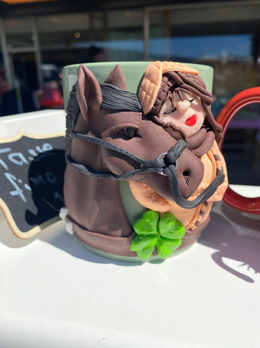 Mug Fimo  Le Cheval