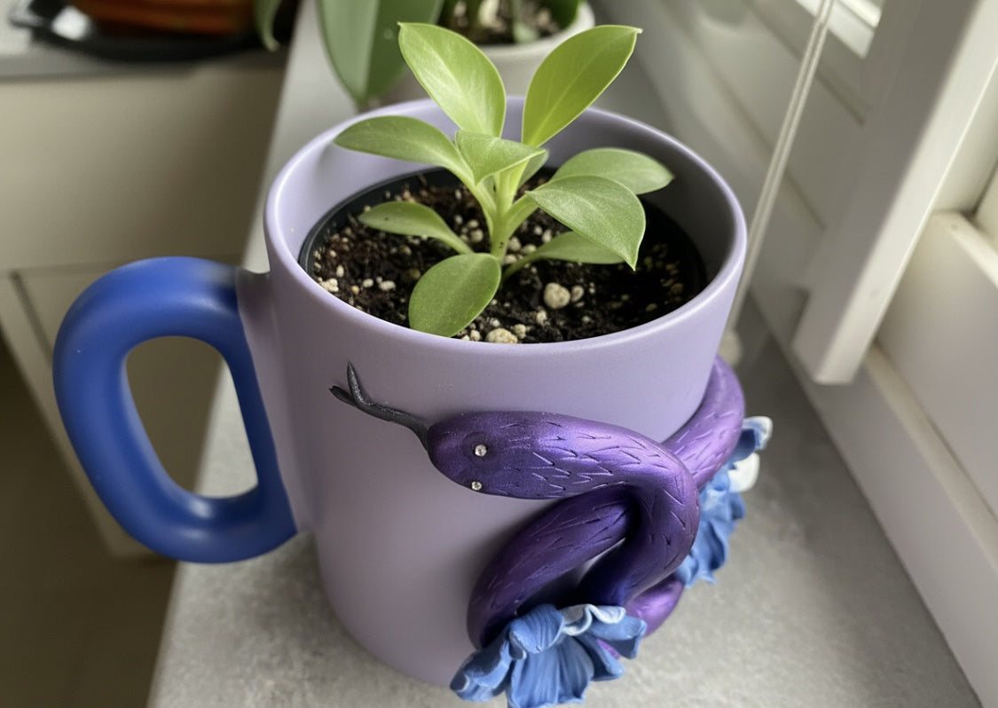 Mug Fimo  Le Serpent