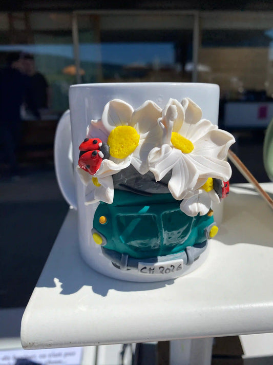 Mug Fimo  La Coccinelle